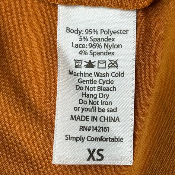 NEW LuLaRoe Dress Women XS Runs Large "Maurine" Orange Amber Autumn Halloween - Picture 4 of 8